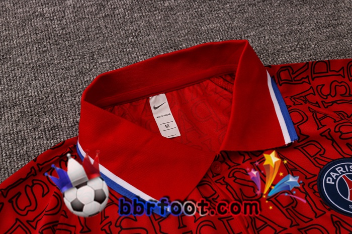 Polo Foot Paris PSG + Pantalon Rouge 20/21