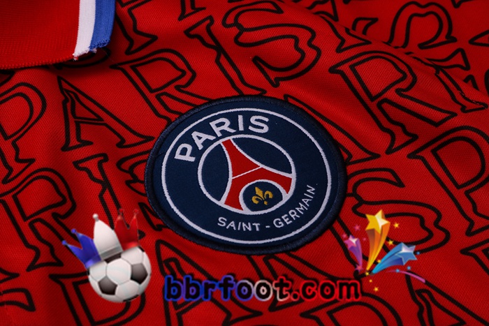 Polo Foot Paris PSG + Pantalon Rouge 20/21