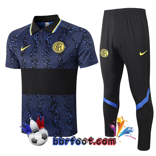 Polo Foot Inter Milan + Pantalon Bleu Noir 20/21