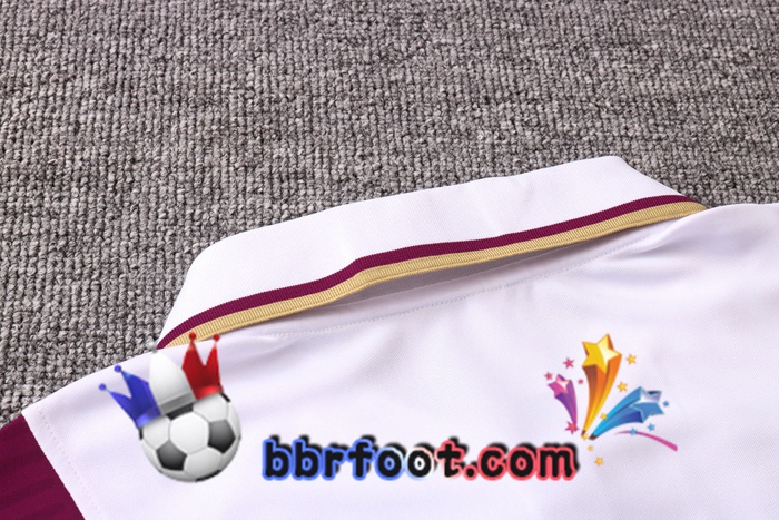Polo Foot Paris PSG + Pantalon Blanc Pourpre 20/21