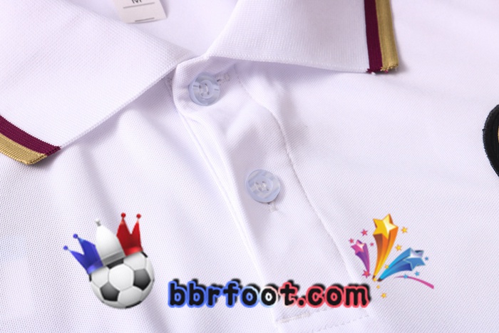 Polo Foot Paris PSG + Pantalon Blanc Pourpre 20/21