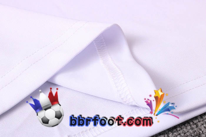 Polo Foot Paris PSG + Pantalon Blanc Pourpre 20/21