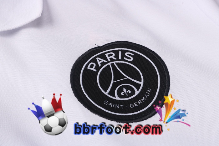 Polo Foot Paris PSG Jordan + Pantalon Blanc 20/21