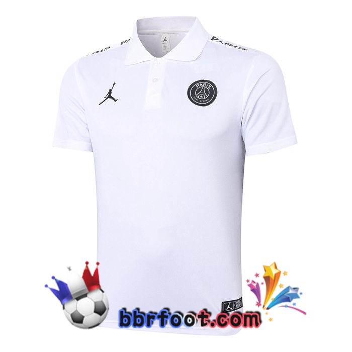 Polo Foot Paris PSG Jordan + Pantalon Blanc 20/21
