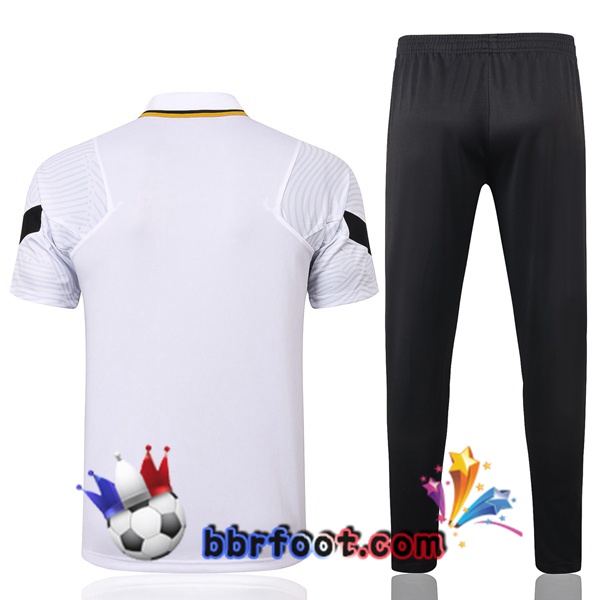 Polo Foot Polo JORDAN Paris PSG + Pantalon Blanc 20/21