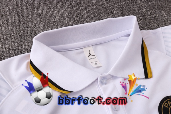 Polo Foot Polo JORDAN Paris PSG + Pantalon Blanc 20/21