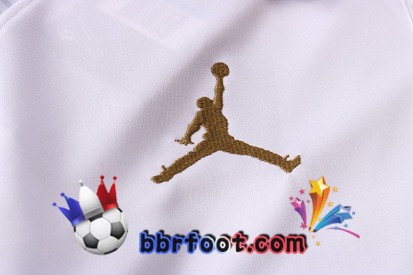 Polo Foot Polo JORDAN Paris PSG + Pantalon Blanc 20/21