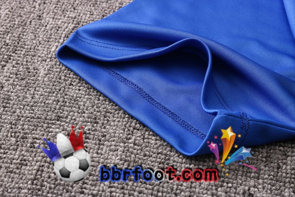 Polo Foot FC Barcelone + Pantalon Bleu Royal Rouge 20/21