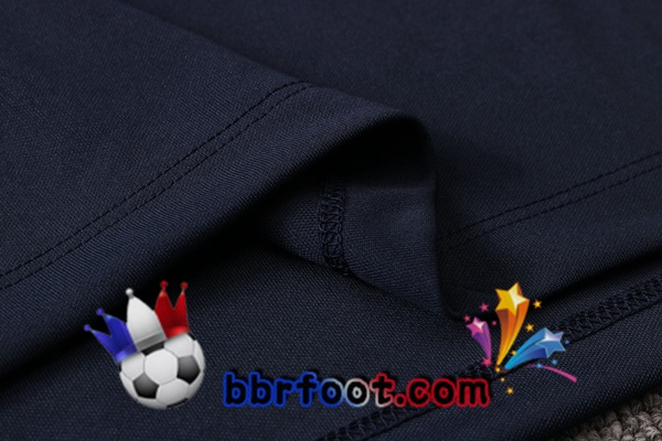 Polo Foot FC Barcelone + Pantalon Bleu Royal Rouge 20/21