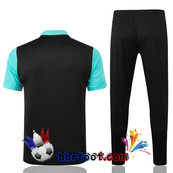 Polo Foot FC Liverpool + Pantalon Noir Vert 20/21