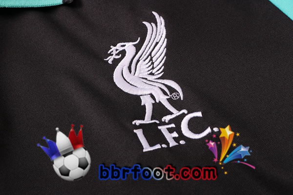 Polo Foot FC Liverpool + Pantalon Noir Vert 20/21