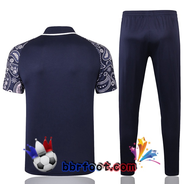 Polo Foot Manchester City + Pantalon Bleu Royal 20/21