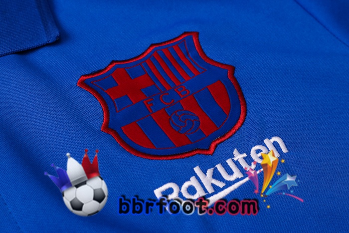 Polo Foot FC Barcelone + Pantalon Bleu 20/21