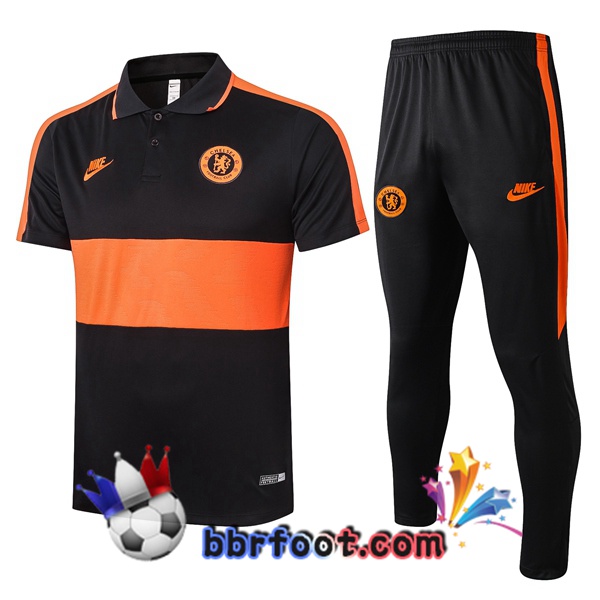 Polo Foot FC Chelsea + Pantalon Orange 20/21