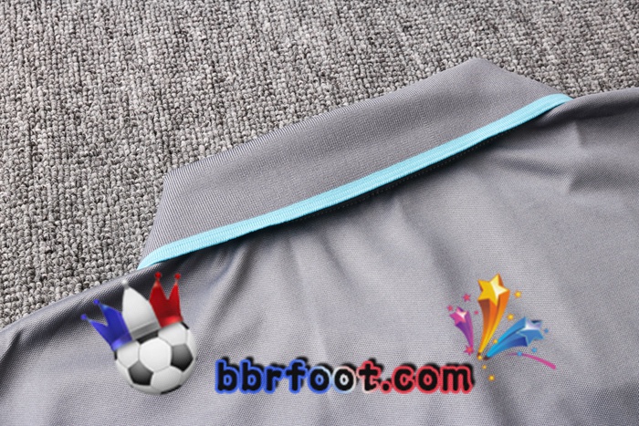 Polo Foot FC Barcelone + Pantalon Gris Vert 20/21