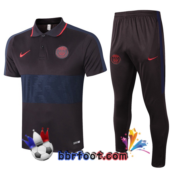 Polo Foot Paris PSG + Pantalon Noir 20/21