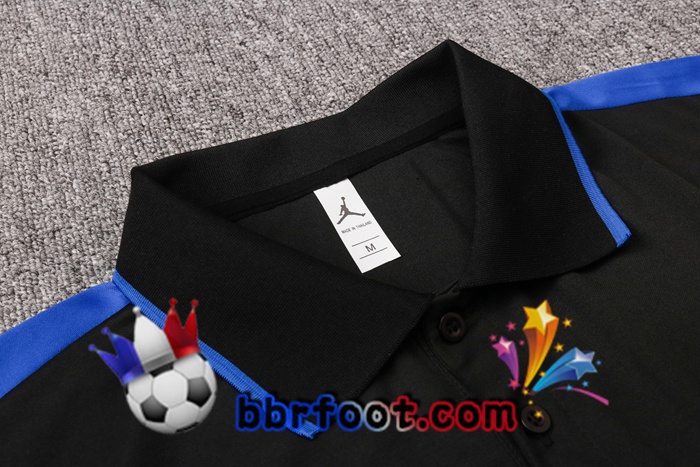 Polo Foot PSG Jordan + Pantalon Noir Bleu 20/21