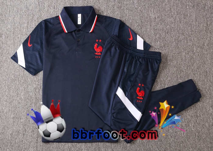 Polo Foot France + Pantalon Bleu Royal 20/21