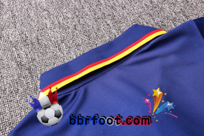 Polo Foot FC Barcelone + Pantalon Bleu 20/21