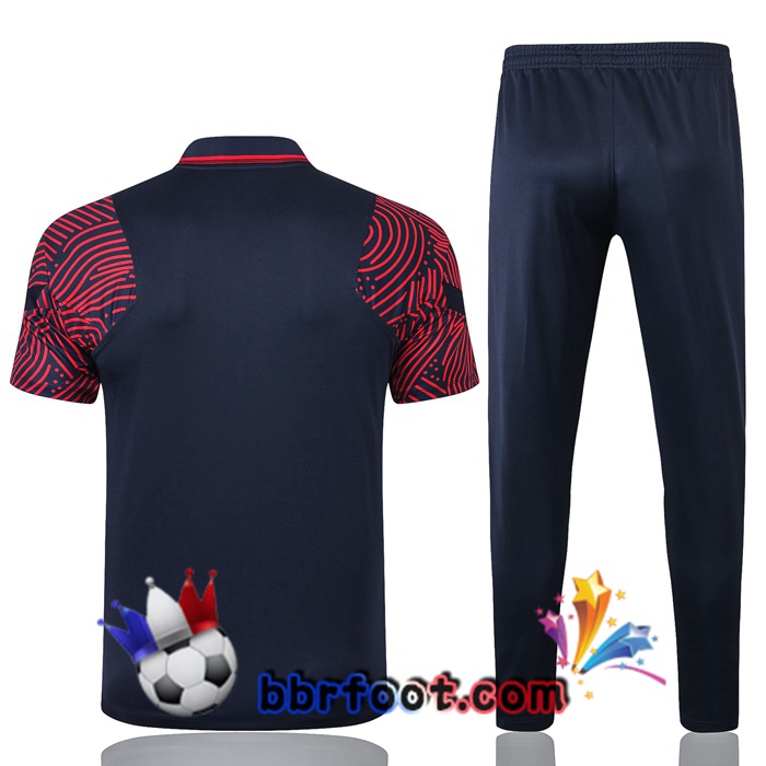 Polo Foot Paris PSG + Pantalon Bleu Royal 20/21
