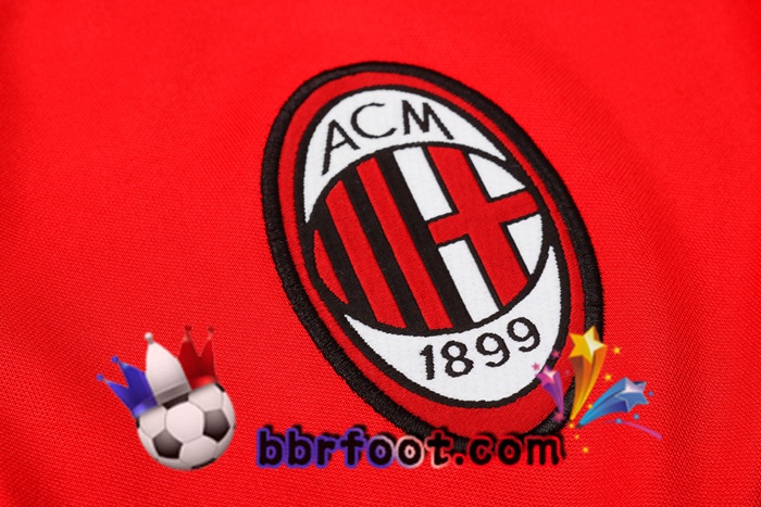Polo Foot AC Milan + Pantalon Noir Rouge 20/21