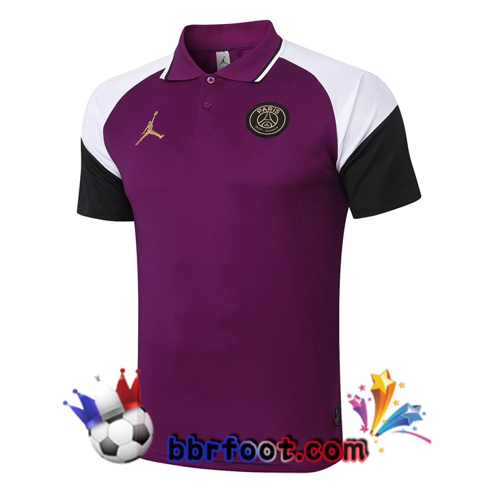 Polo Foot Paris PSG Jordan + Pantalon Pourpre 20/21