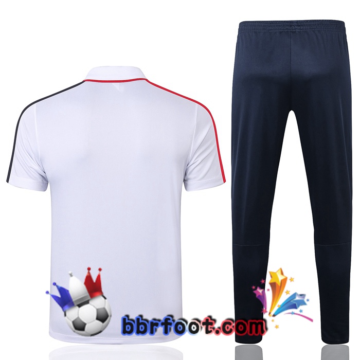Polo Foot Paris PSG + Pantalon Blanc 20/21