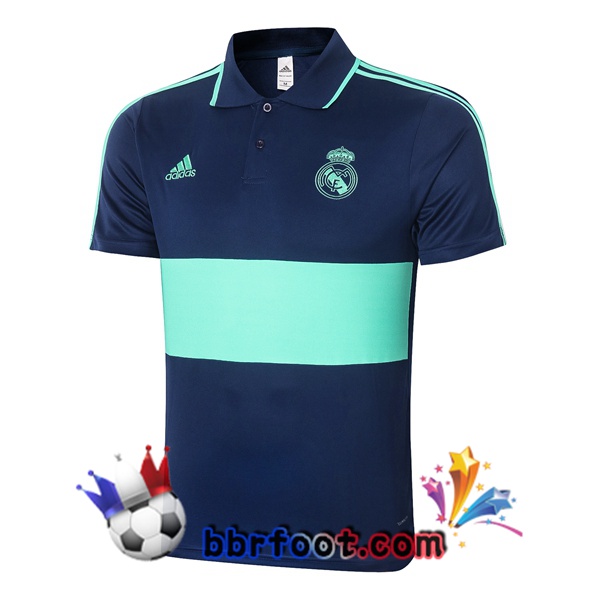 Polo Foot Real Madrid Bleu Royal 20/21