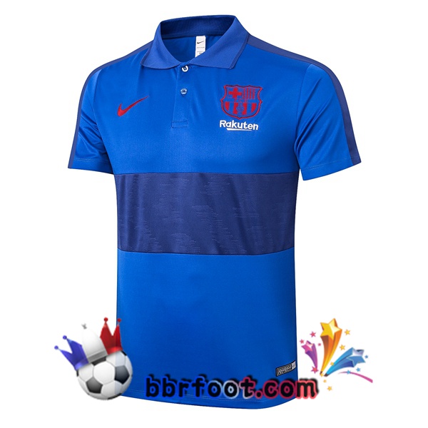 Polo Foot FC Barcelone Bleu 20/21