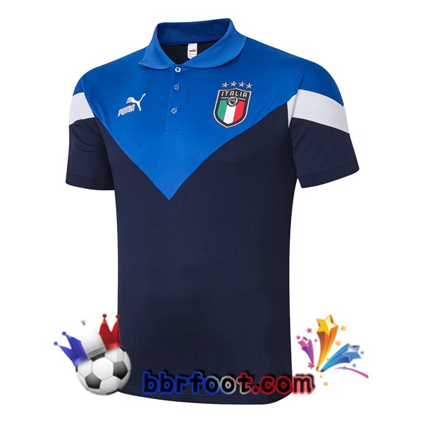 Polo Foot Italie Bleu 20/21