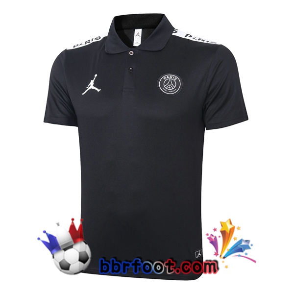 Polo Foot JORDAN Paris PSG Noir 20/21