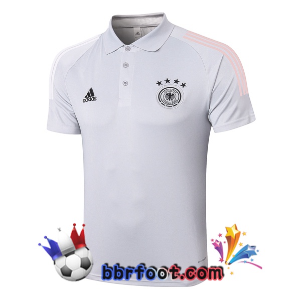 Polo Foot Allemagne Gris Clair 20/21