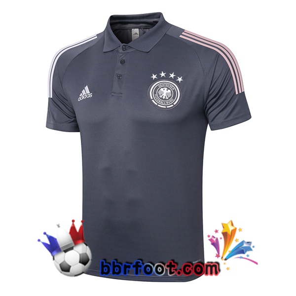 Polo Foot Allemagne Gris Fonce 20/21