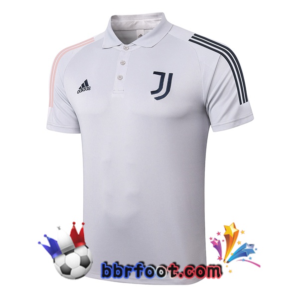 Polo Foot Juventus Gris Clair 20/21 Polo Foot Juventus Gris Clair 20/21