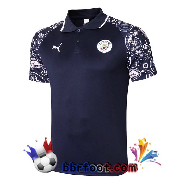 Polo Foot Manchester City Bleu Royal 20/21