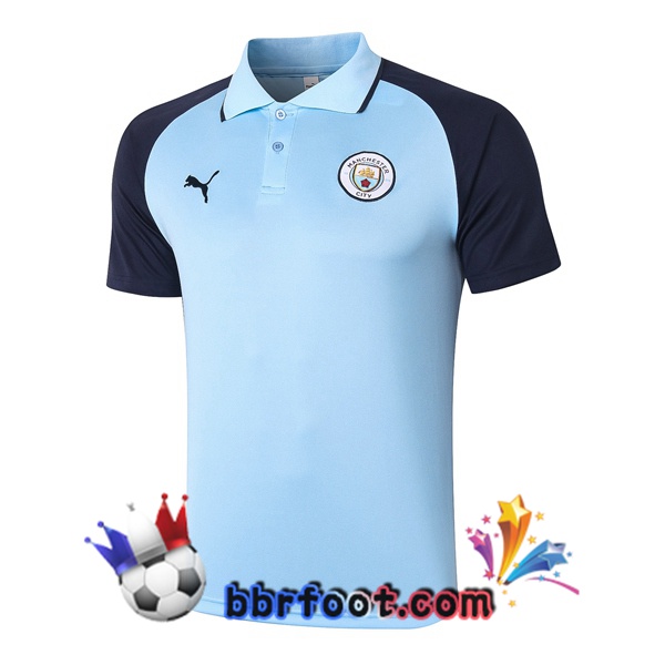 Polo Foot Manchester City Bleu 20/21