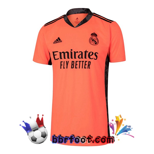 Maillot Foot Real Madrid Gardien de but Orange 20/21