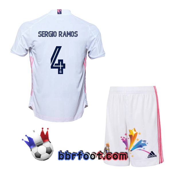 Maillot Foot Real Madrid (Sergio Ramos 4) Enfants Domicile 20/21