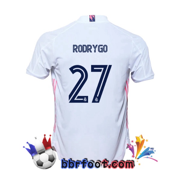 Maillot Foot Real Madrid (Rodrygo 27) Domicile 20/21 Maillot Foot Real Madrid (Rodrygo 27) Domicile 20/21