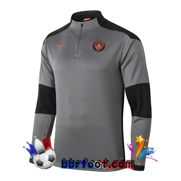 Sweatshirts Homme Manchester City Gris Noir 20/21