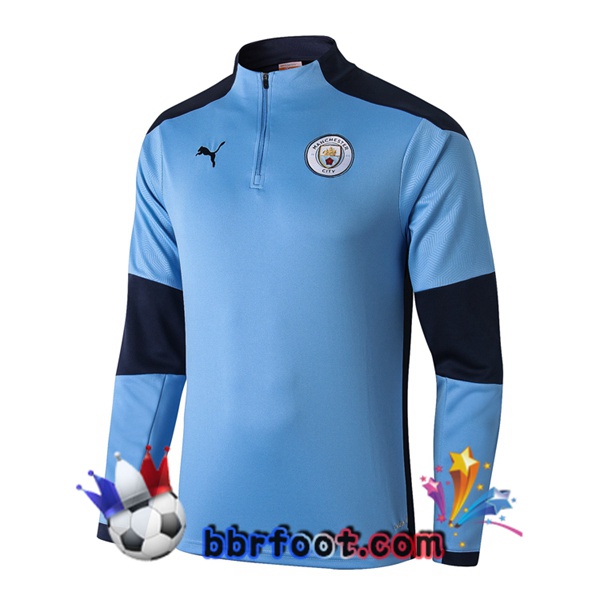 Sweatshirts Homme Manchester City Bleu 20/21
