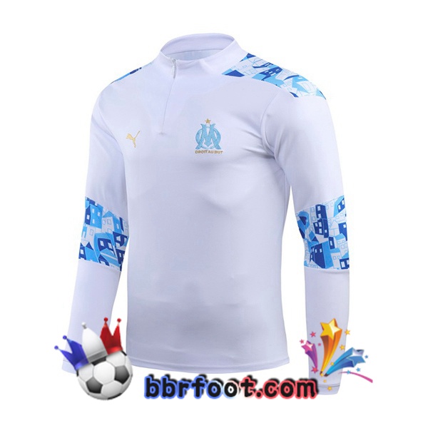 Sweatshirts Homme Marseille OM Blanc 20/21