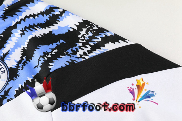 Veste Survetement Foot Manchester City Blanc 20/21