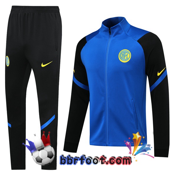 Veste Survetement Foot Inter Milan Bleu 20/21