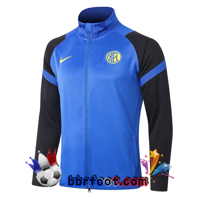 Veste Survetement Foot Inter Milan Bleu 20/21