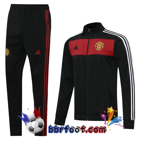 Veste Survetement Foot Manchester United Noir 20/21