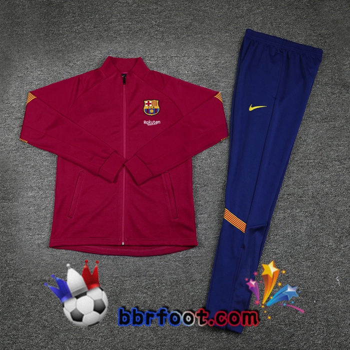 Veste Survetement Foot FC Barcelone Rouge 20/21