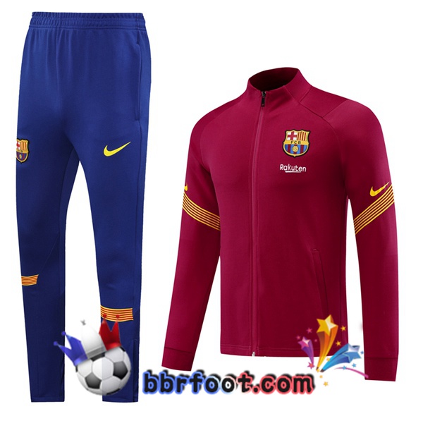 Veste Survetement Foot FC Barcelone Rouge 20/21
