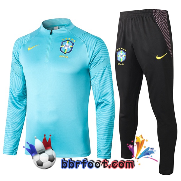 Survetement Foot Bresil Bleu 20/21