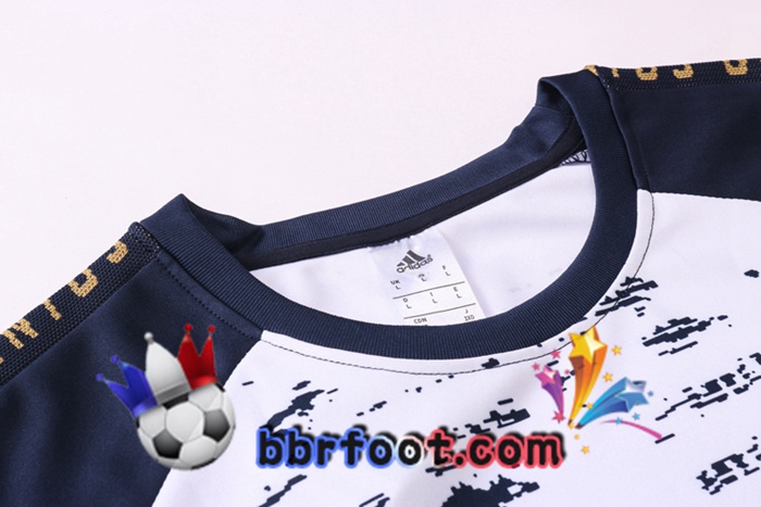 Survetement Foot Juventus Blanc Bleu Royal 20/21